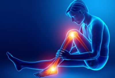 3d Illustration of Pain in leg